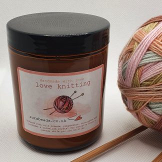 Knitting Love Candle