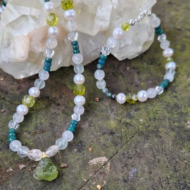 Goddess Tara – White or Green Necklace